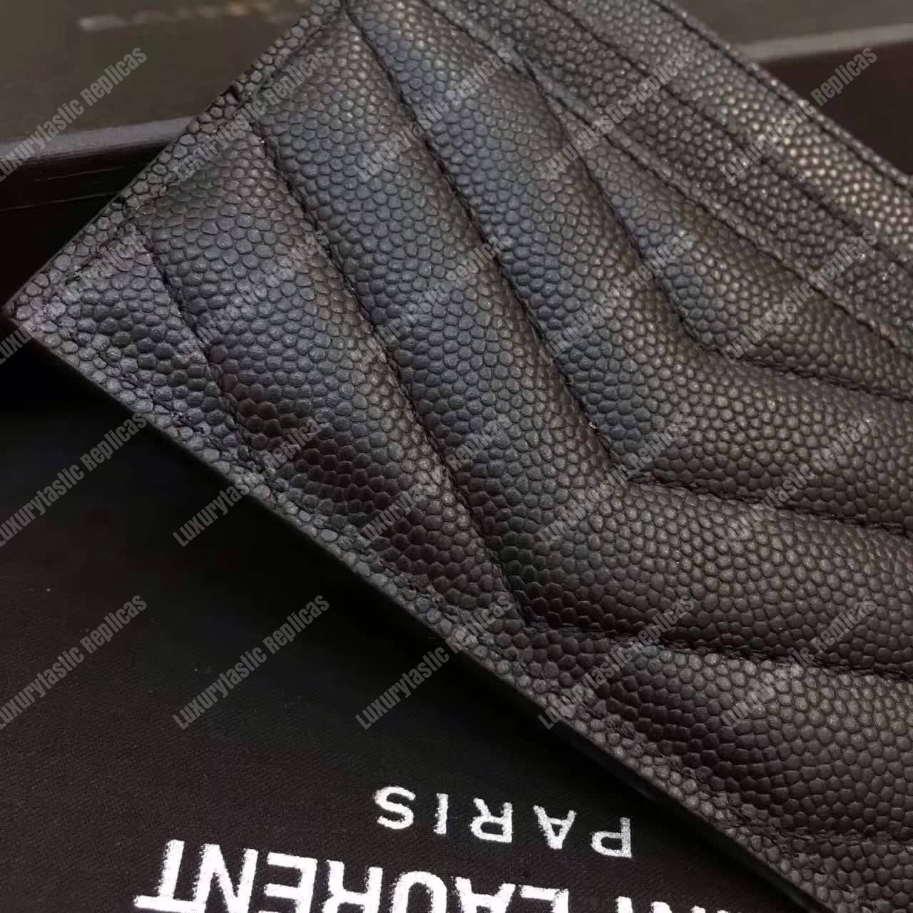 Saint Laurent Monogram Card Case Black