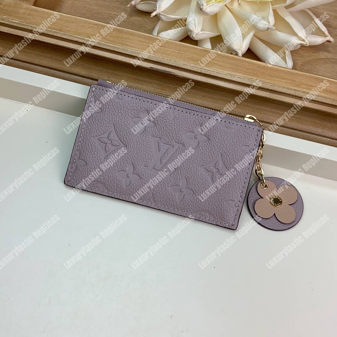 LV Zipped Card Holder Monogram Taupe