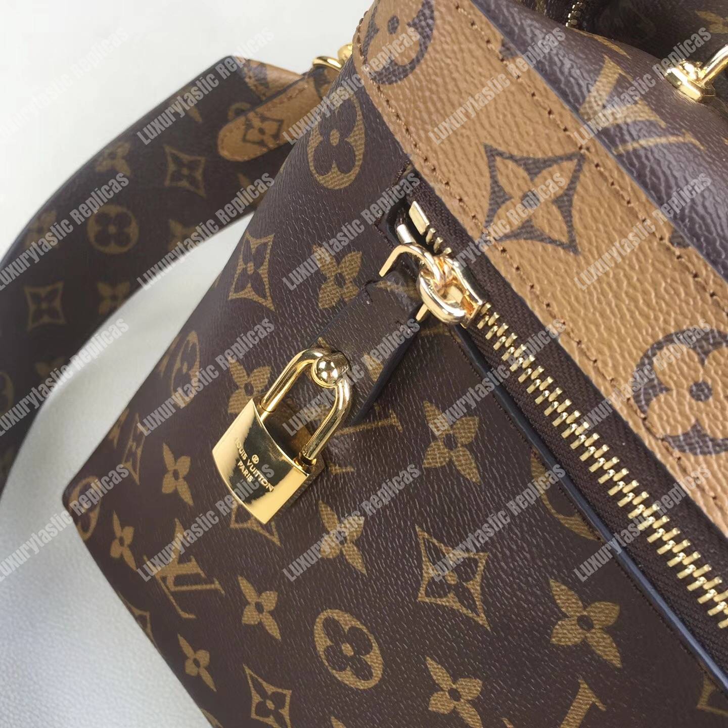 LV City Cruiser PM Tote Bag Reverse Monogram Canvas