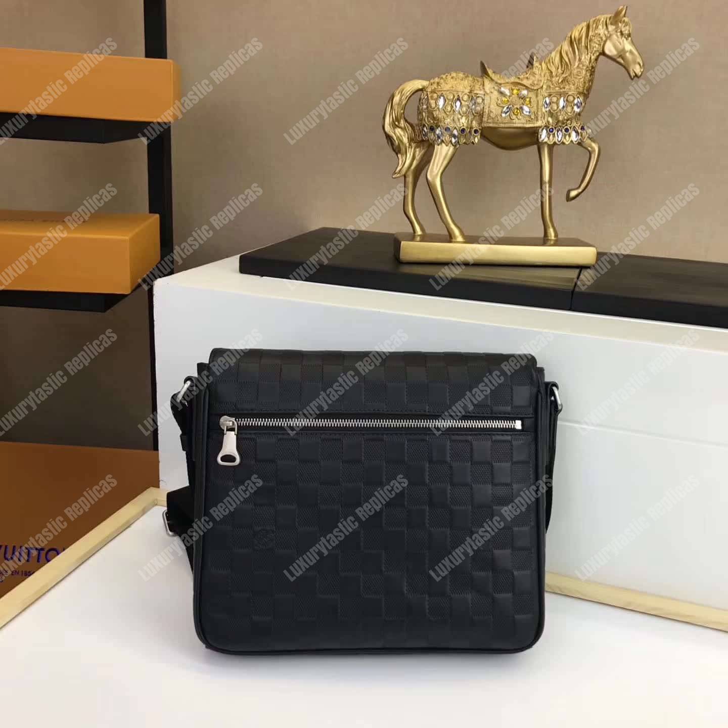 LV District PM Damier Infini Leather Onyx