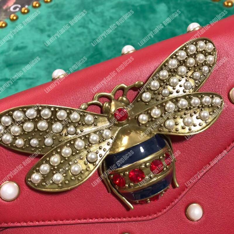 G*u*i broadway leather mini bag red