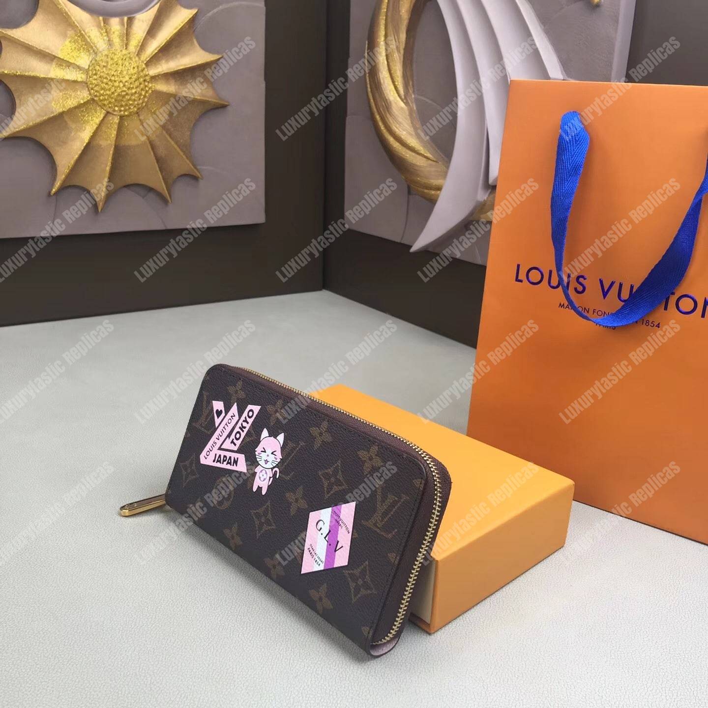 LV Zippy Wallet My LV World Tour Monogram Pink