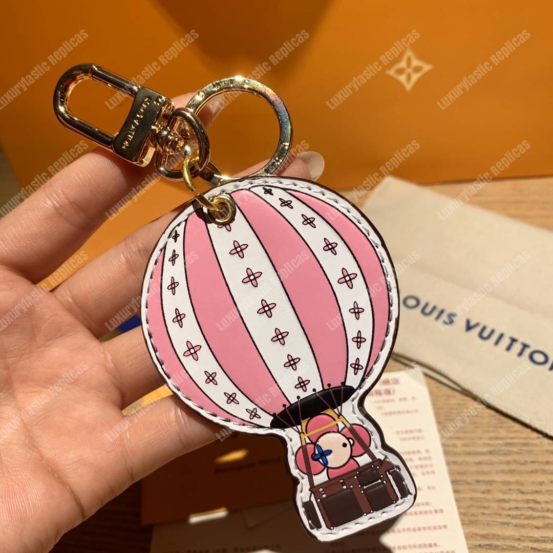 LV Vivienne Xmas Bag Charm And Key Holder Hot Air Balloon