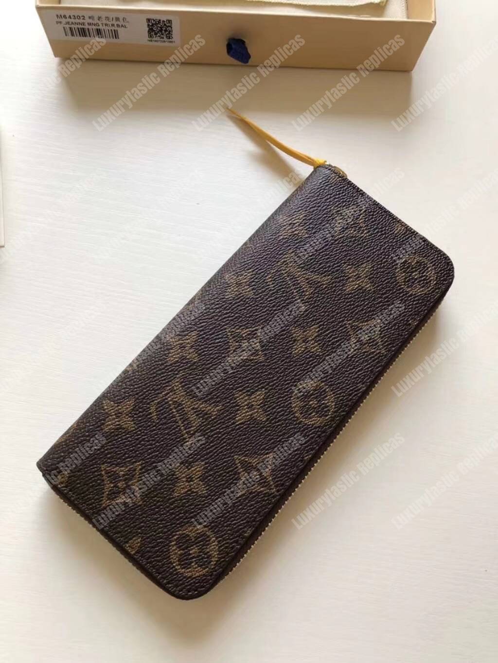 LV Clemence Wallet Monogram Safran