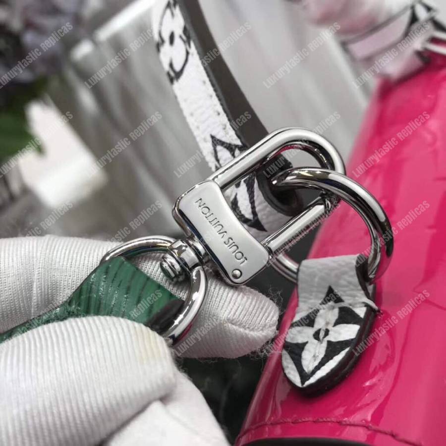 LV Spring Street Monogram Vernis Rose Pop