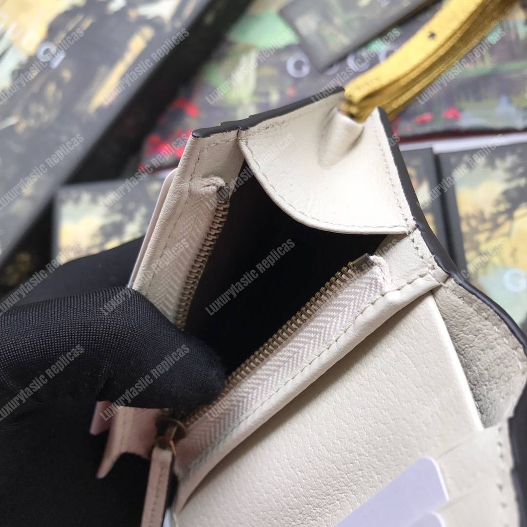 G*u*i queen margaret gg sup*e card case wallet white