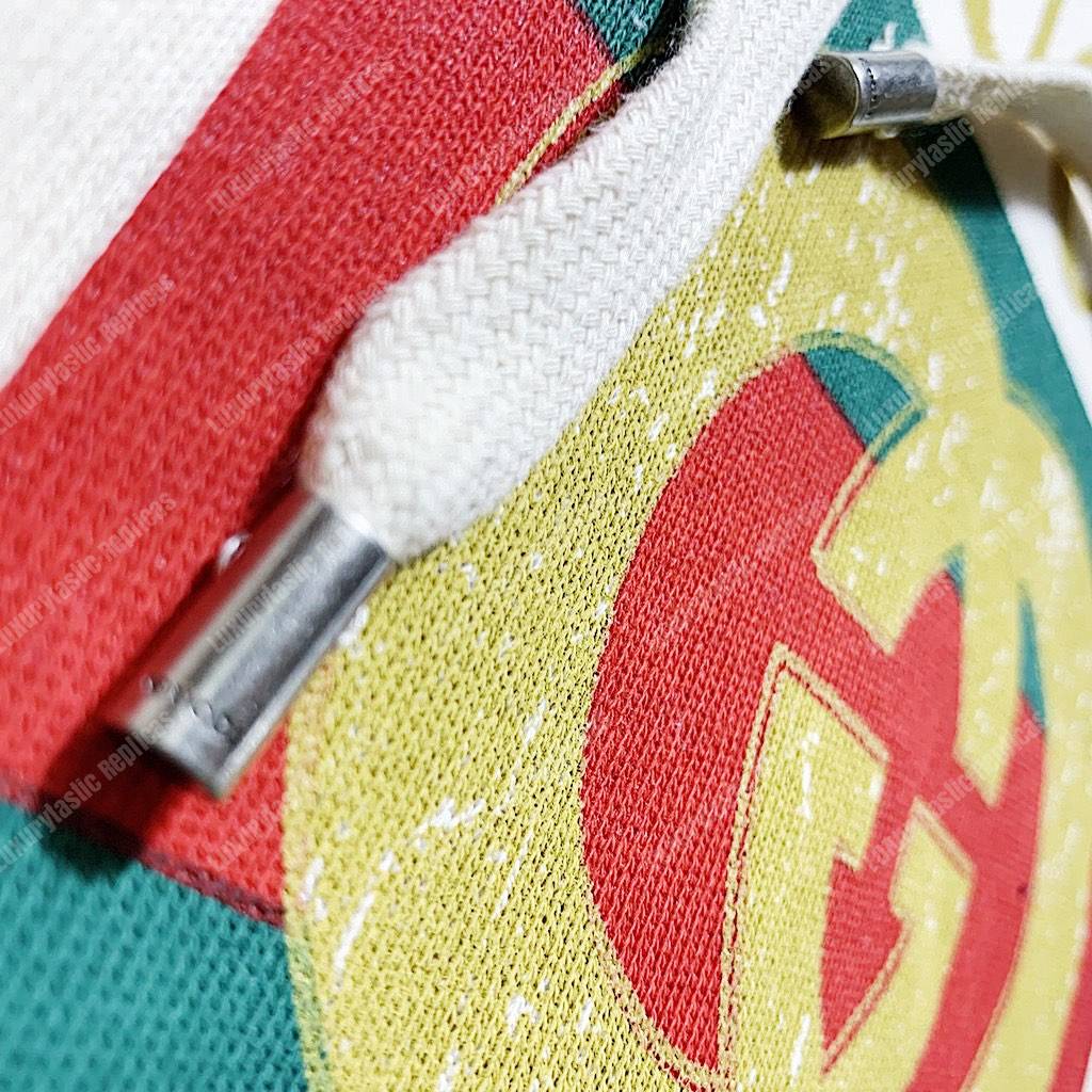 G*u*i oversize sweatshirt with G*u*i logo white