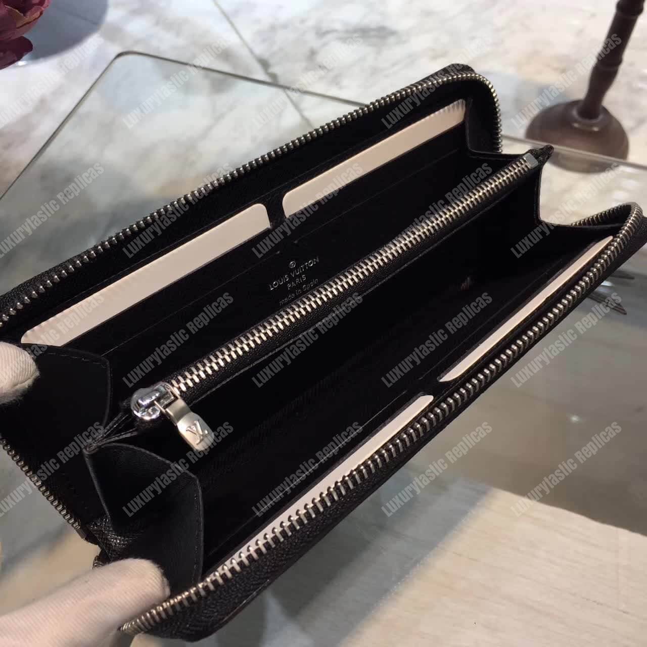 LV Clemence Wallet Epi Leather Noir