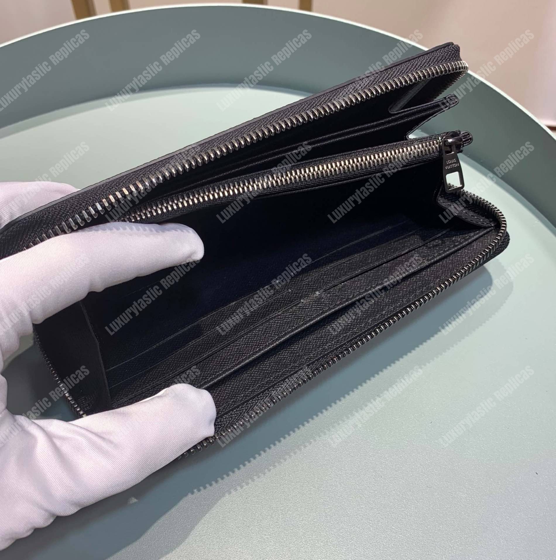 LV Flower Zippy Wallet Monogram Eclipse Canvas