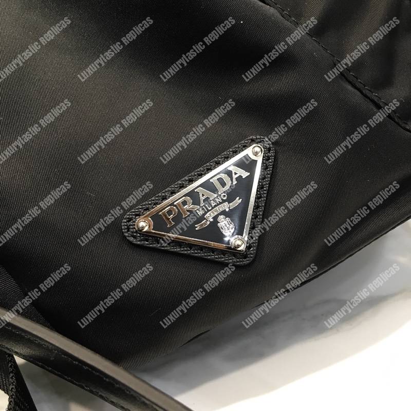 Pra*a black nylon backpack black