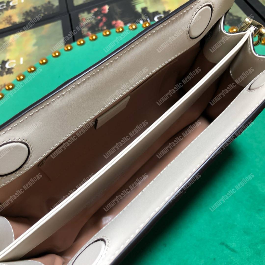 G*u*i ophidia small snakeskin shoulder bag grey