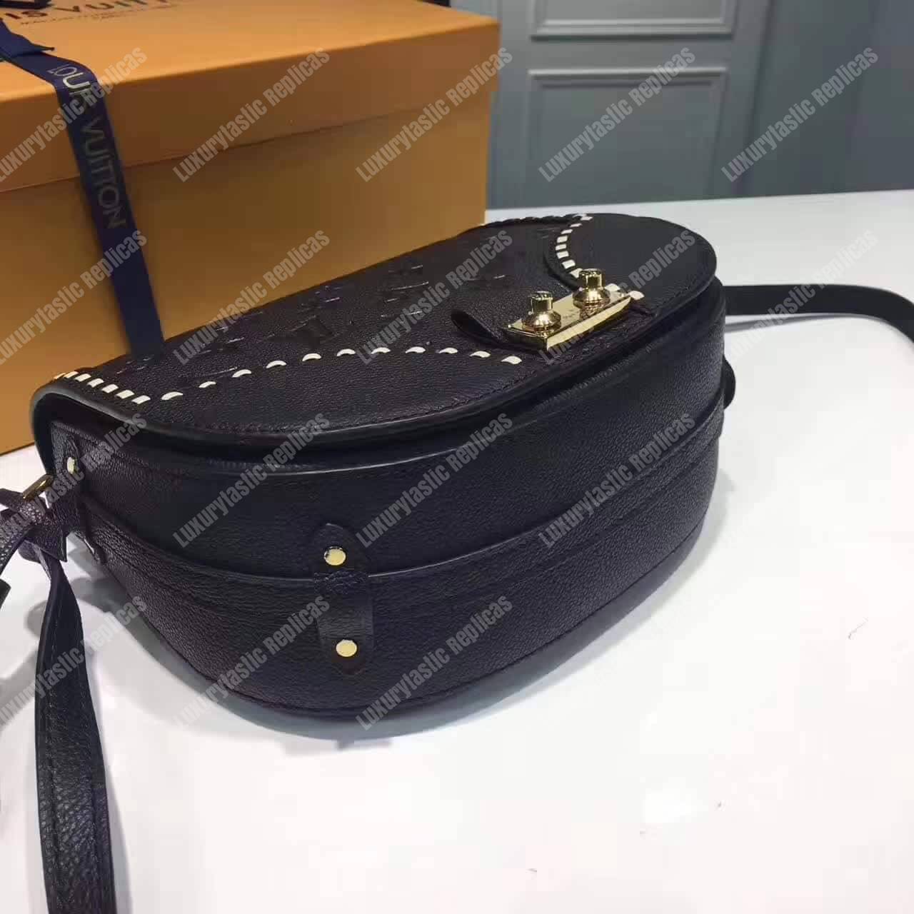 LV Junot Monogram Empreinte Leather Noir