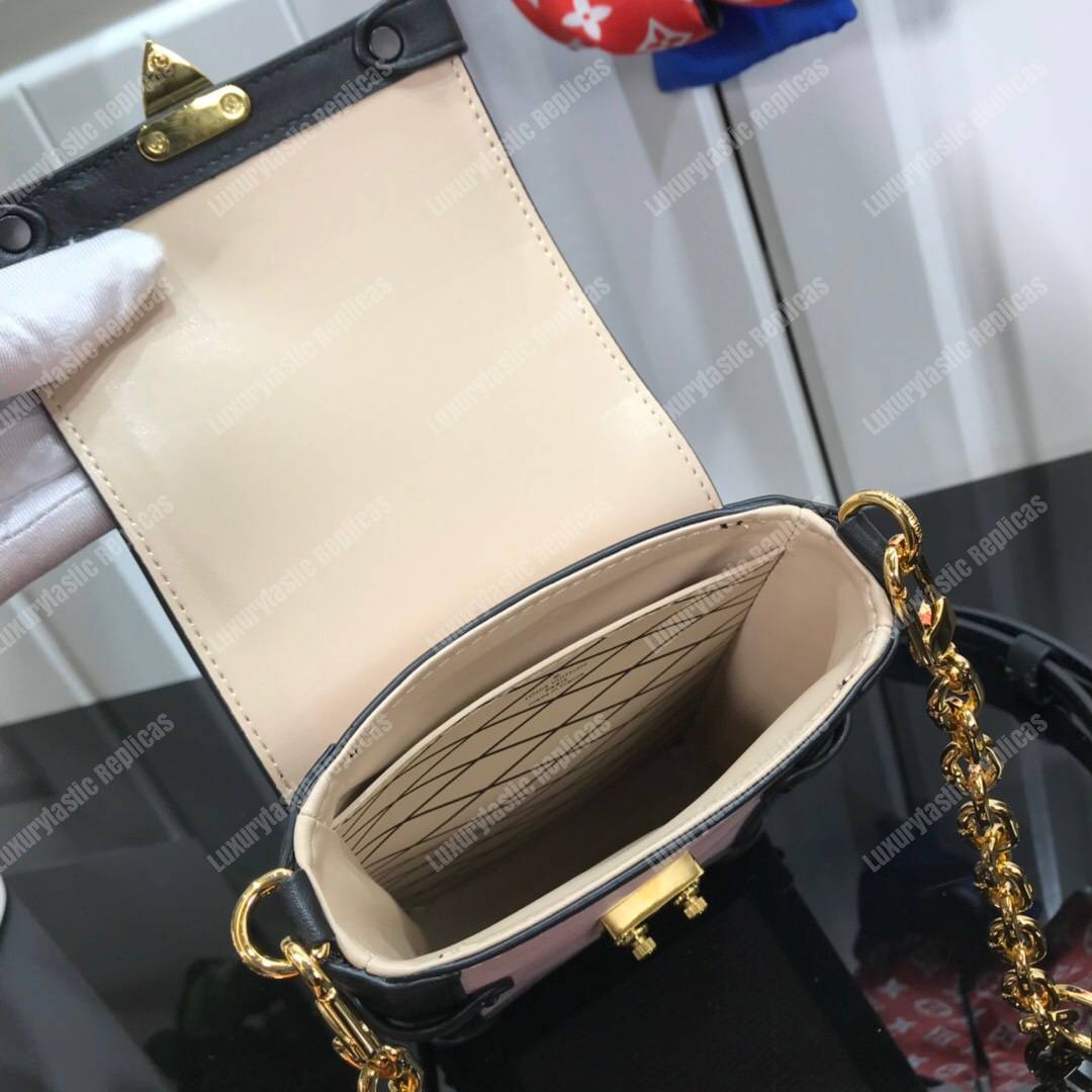 LV Pochette Verticale Trunk Epi Leather Rose Ballerine