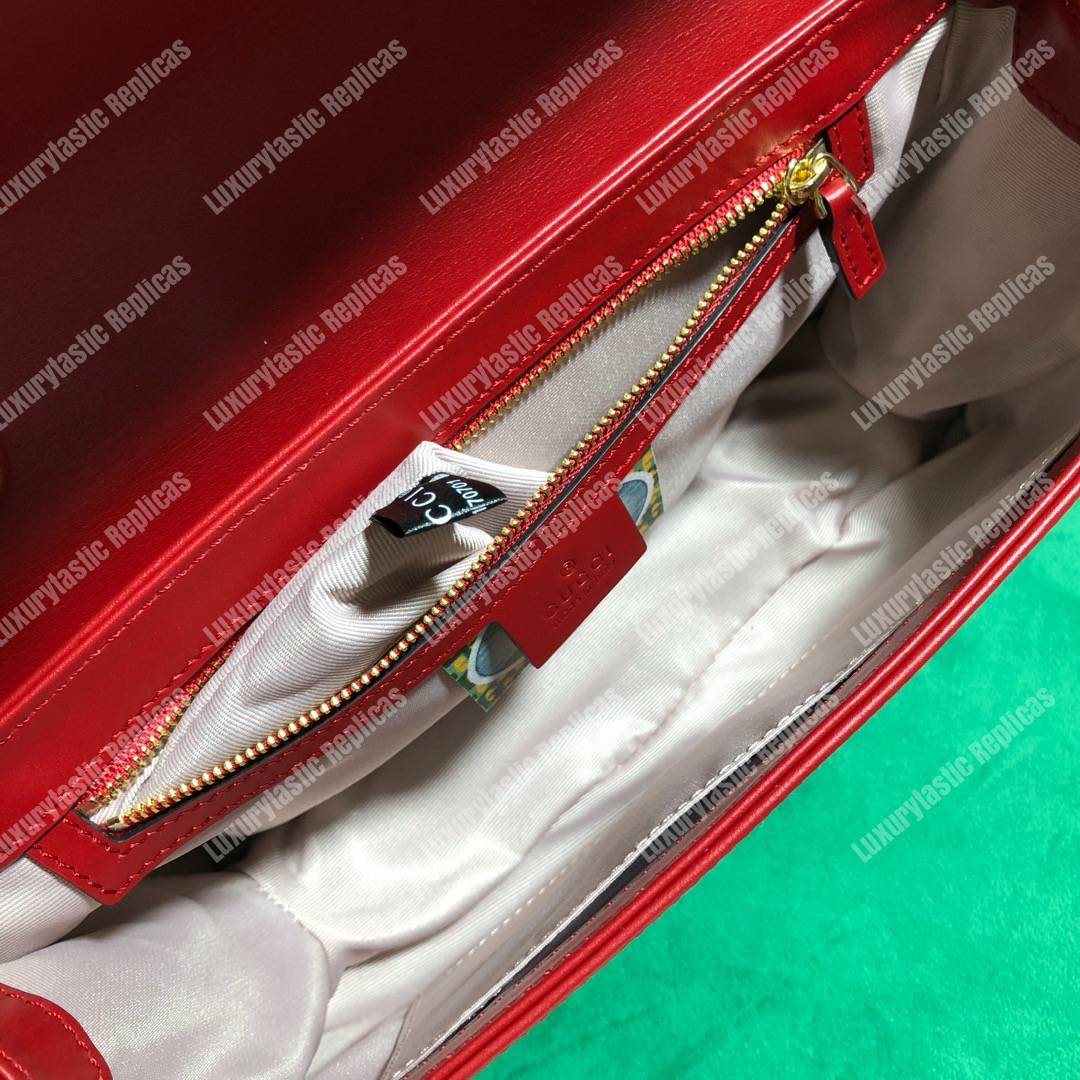 G*u*i rajah medium shoulder bag red