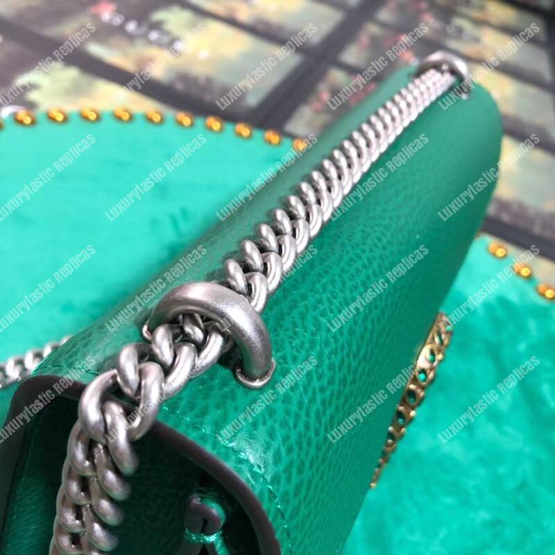 G*u*i dionysus leather small bag emerald green