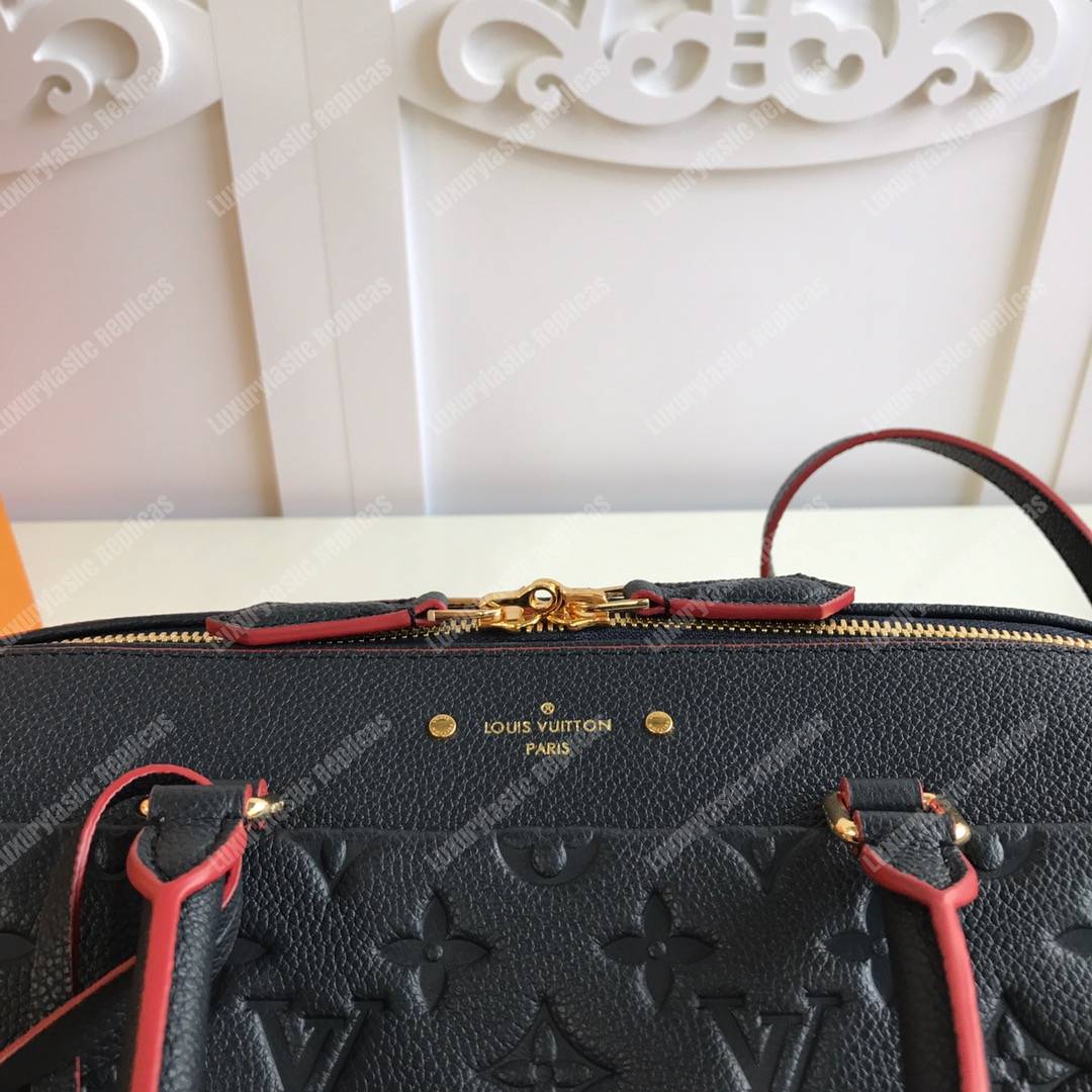 LV Speedy Bandouliere 30 Monogram Empreinte Leather Noir