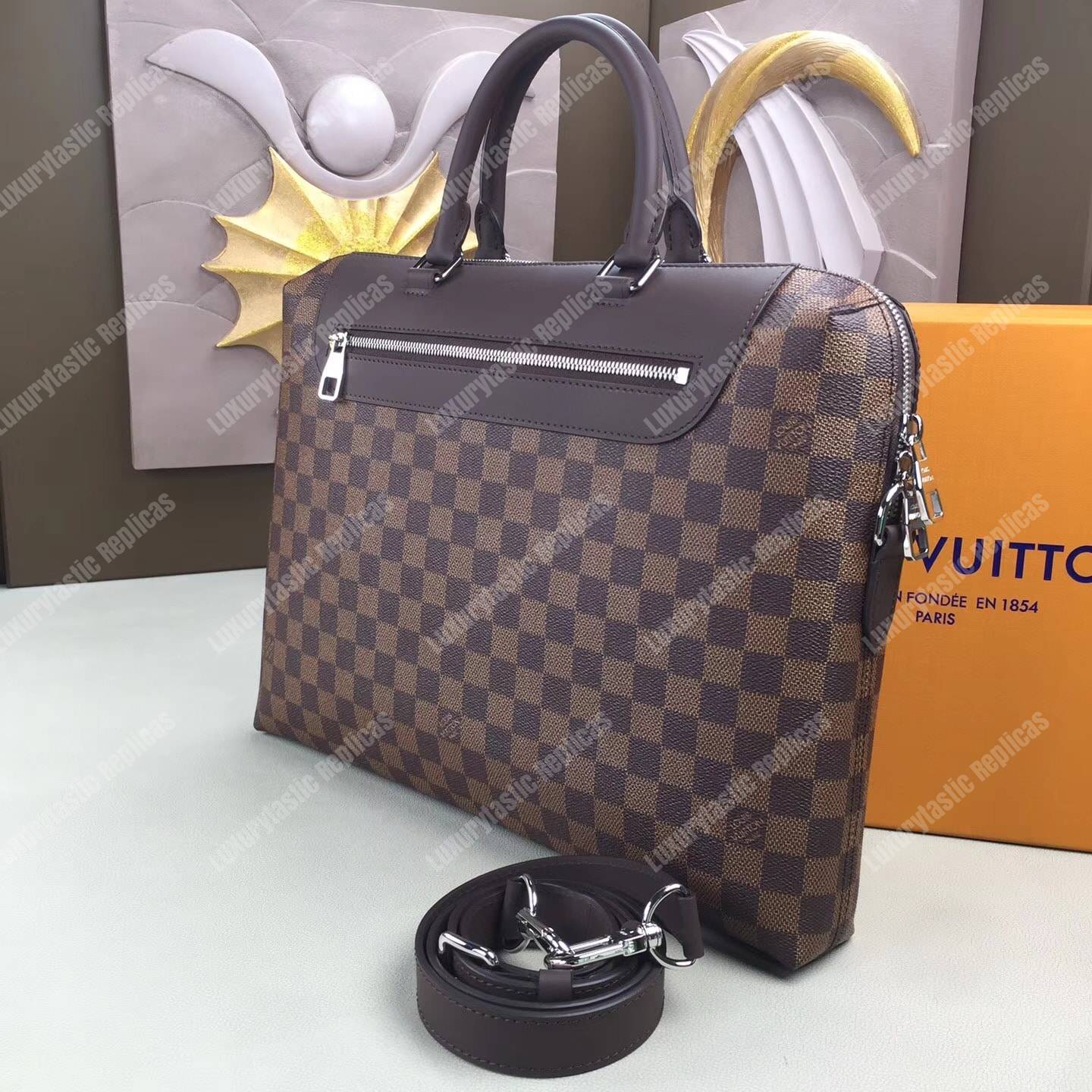LV Porte-Documents Jour Damier Ebene Canvas