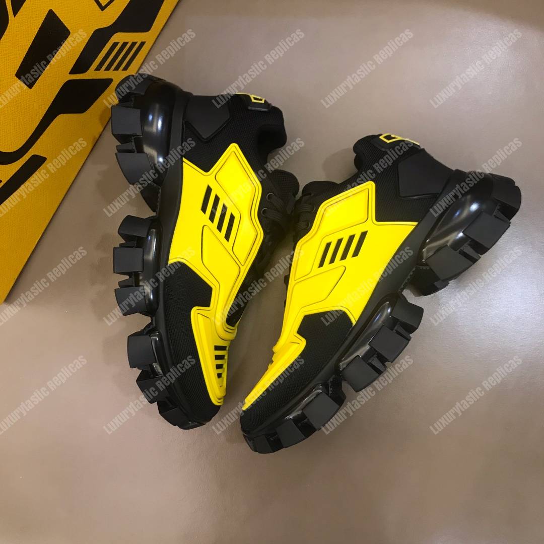Pra*a cloudbust thunder knit sneakers yellow