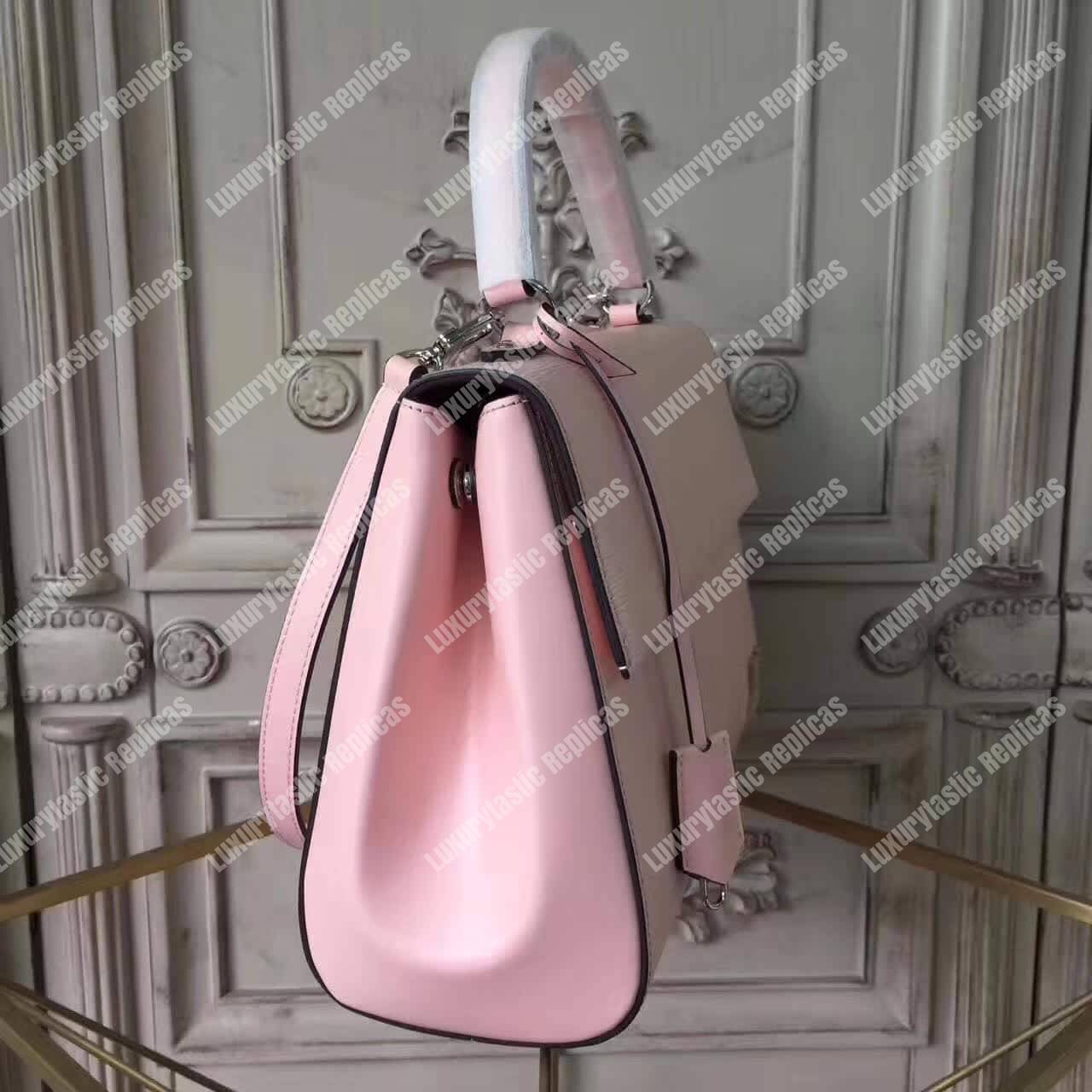 LV Cluny MM Bag Epi Leather Rose Ballerine