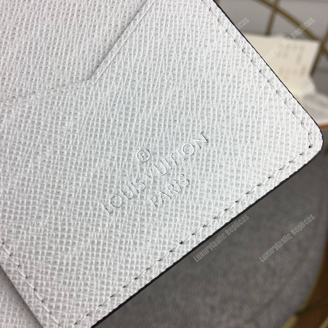 LV Pocket Organiser Taiga Monogram White