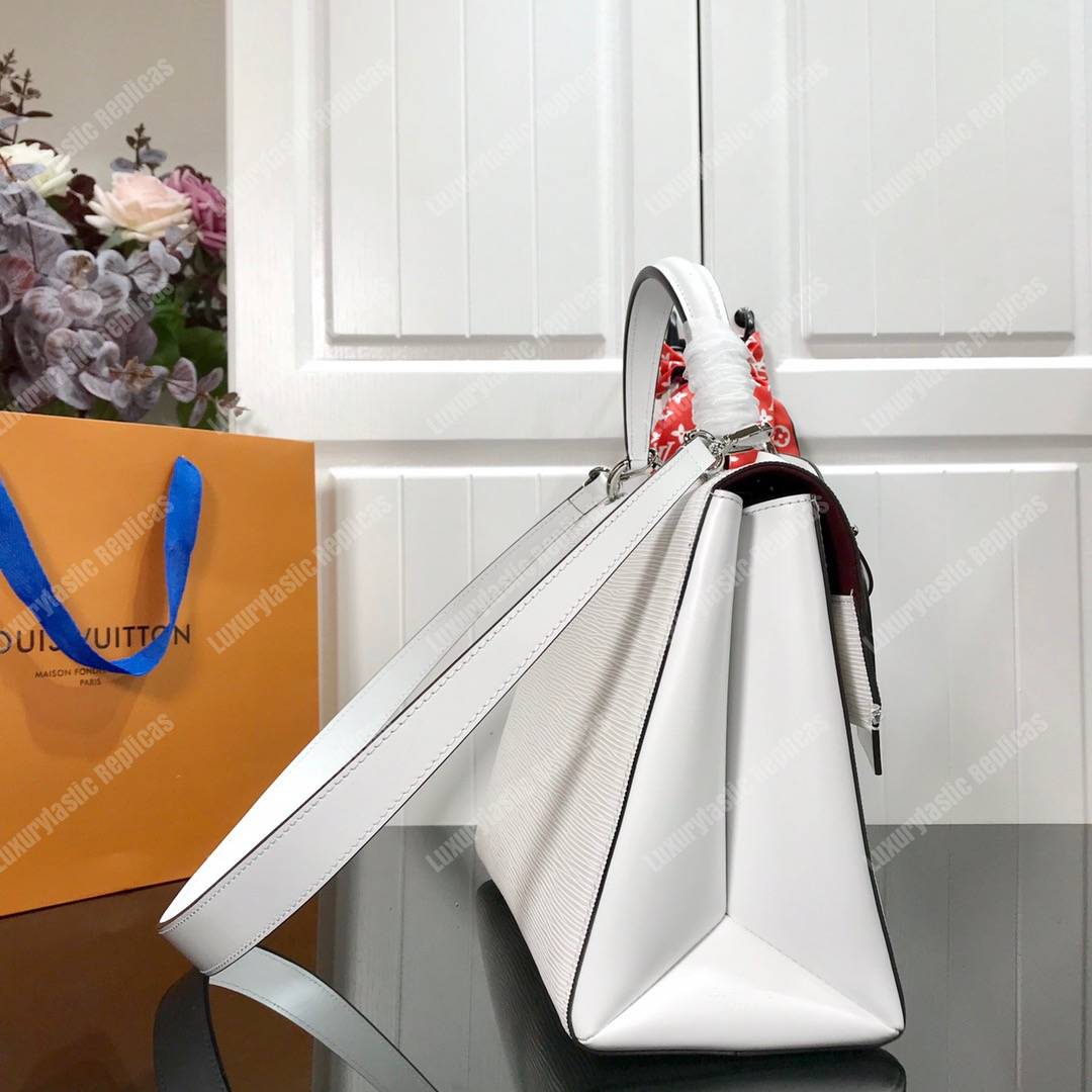 LV Grenelle MM Epi Leather White