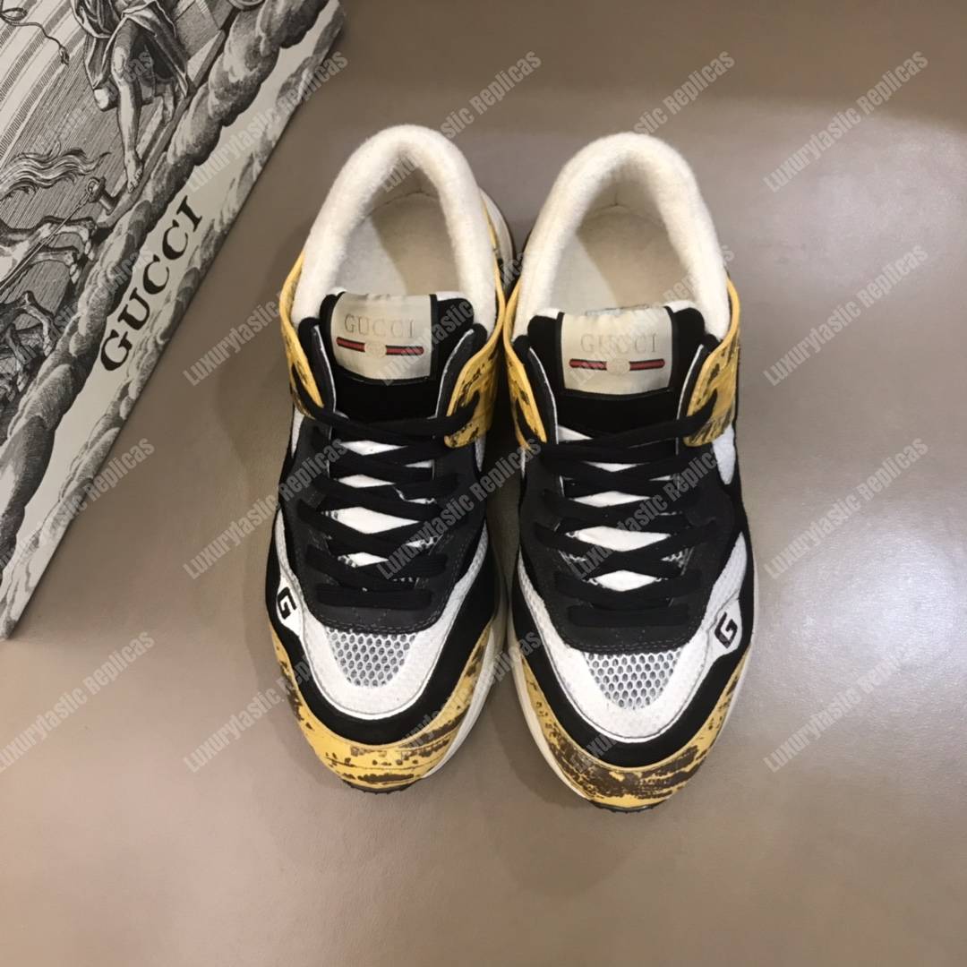 G*u*i ultrapace sneaker yellow/black lining