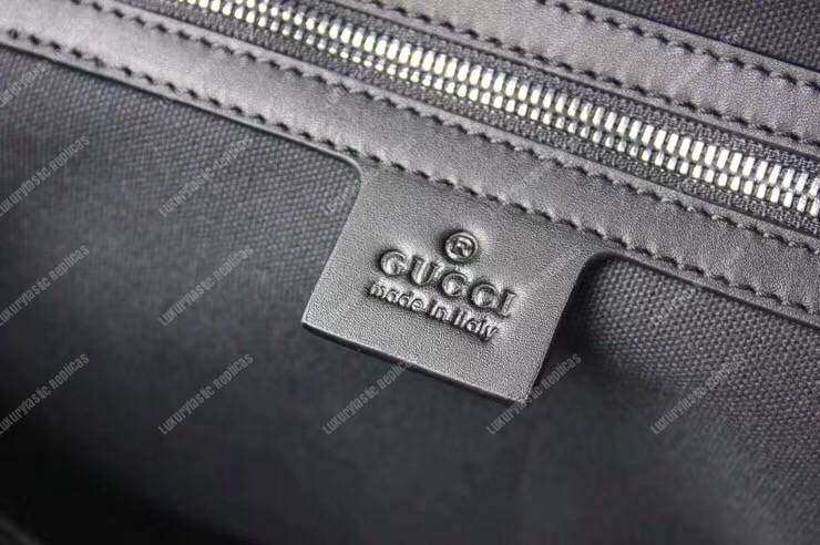 G*u*i soft gg sup*e carry-on duffle black/grey
