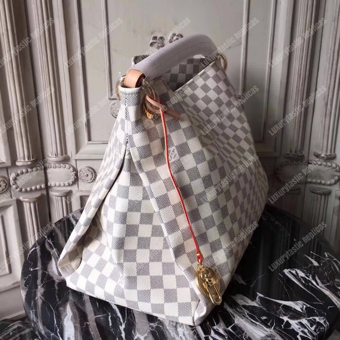 LV Artsy MM Damier Azur Canvas