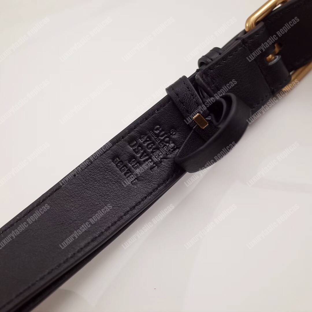 G*u*i gg marmont animal stud matelassé belt bag black