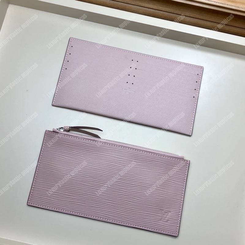 LV Special Edition Pochette Félicie Epi Leather Rose Ballerine