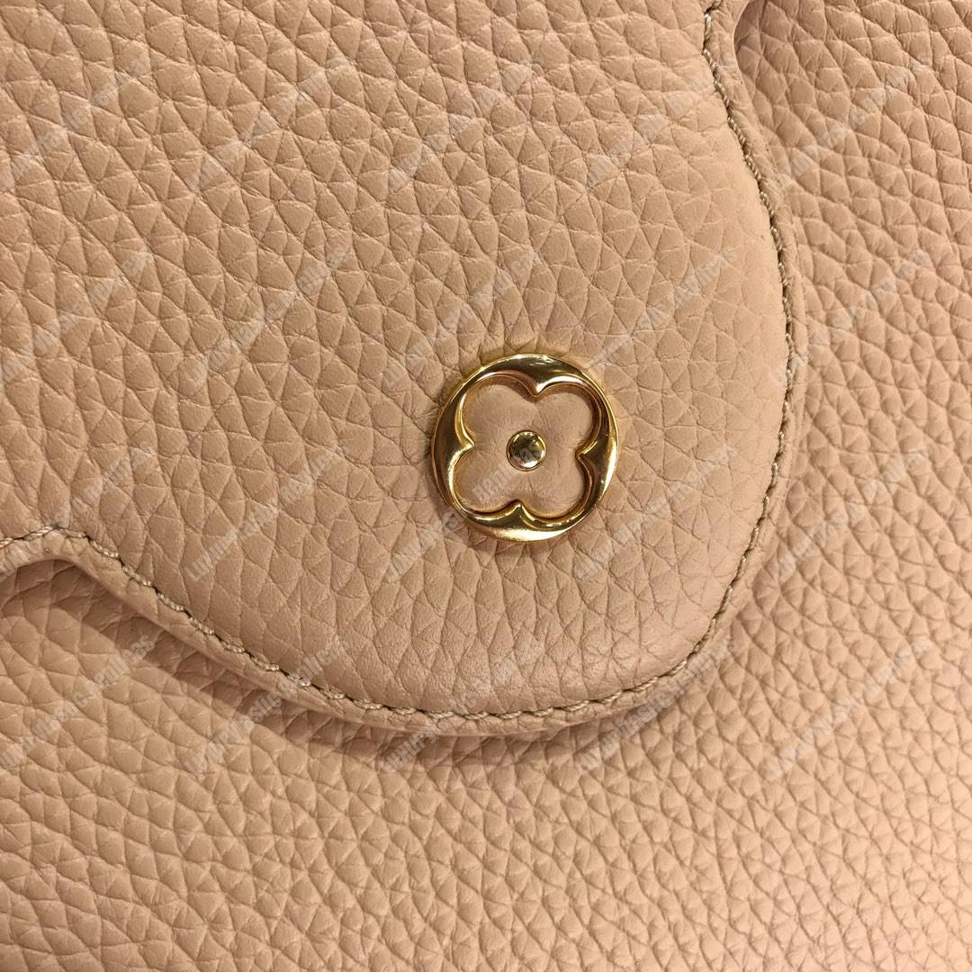 LV Capucines PM Taurillon Leather Beige