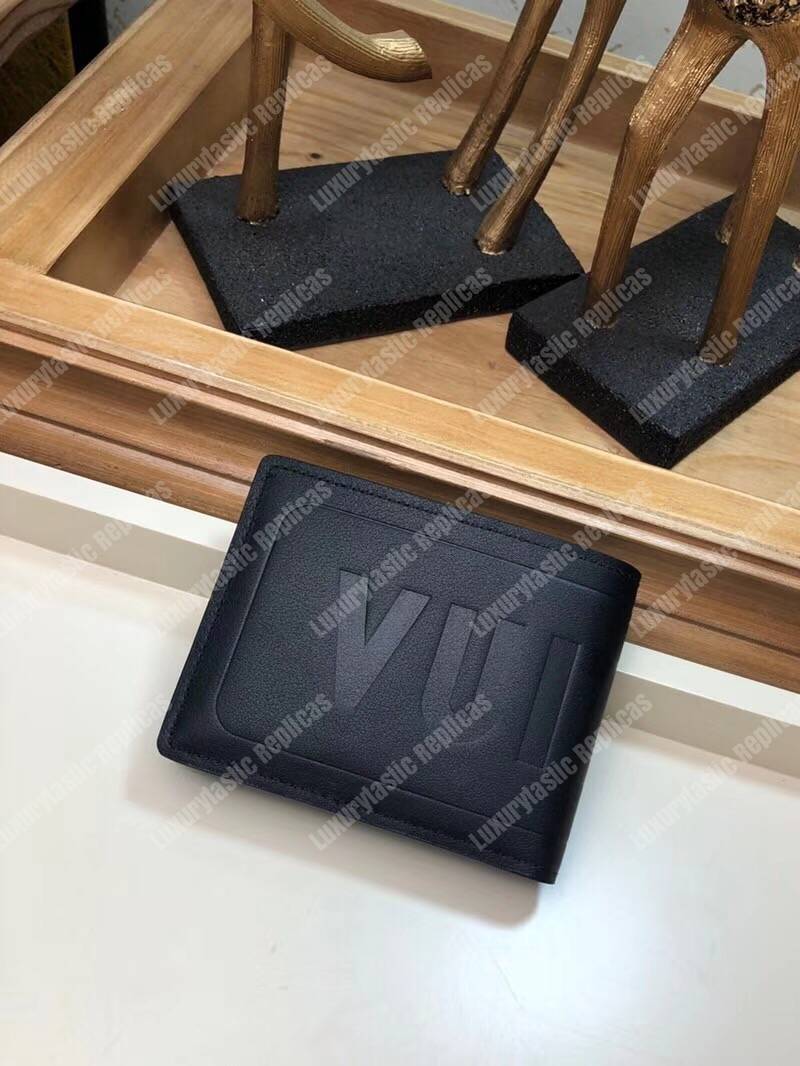 LV Fall-Winter 2018 Multiple Wallet Dark Infinity Leather