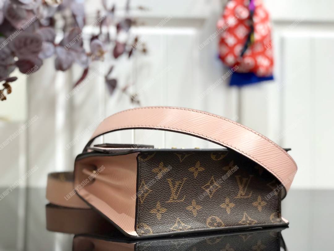 LV Spring Street Monogram Vernis Rose Ballerine