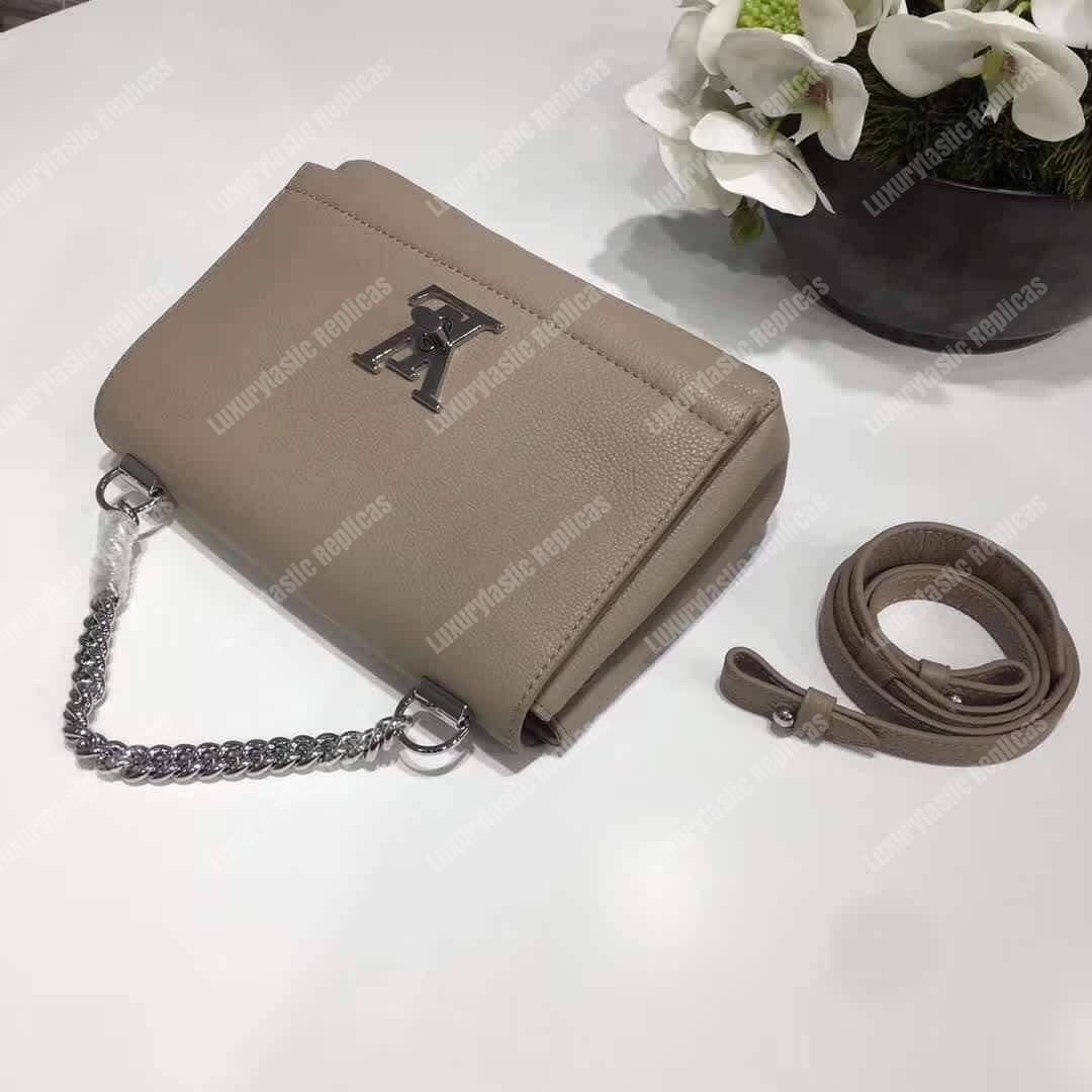 LV Lockme II BB Bag Taurillon Leather Galet