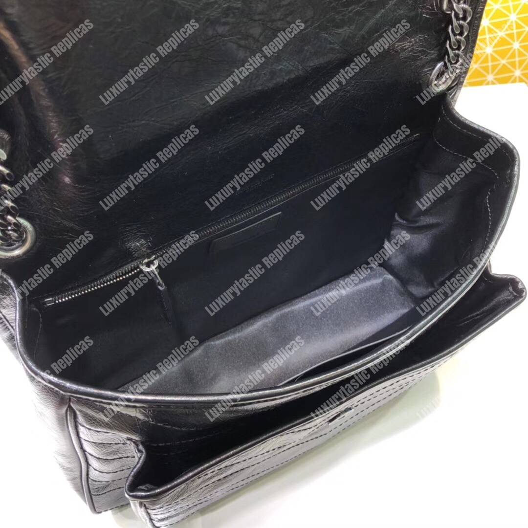 Saint Laurent Niki Large In Vintage Leather Black