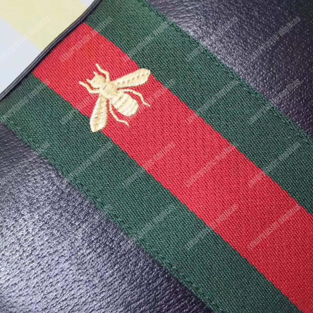 G*u*i leather shoulder bag bee