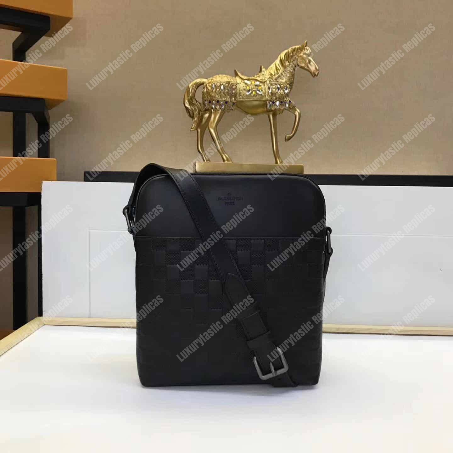 LV District Pochette Damier Infini Leather