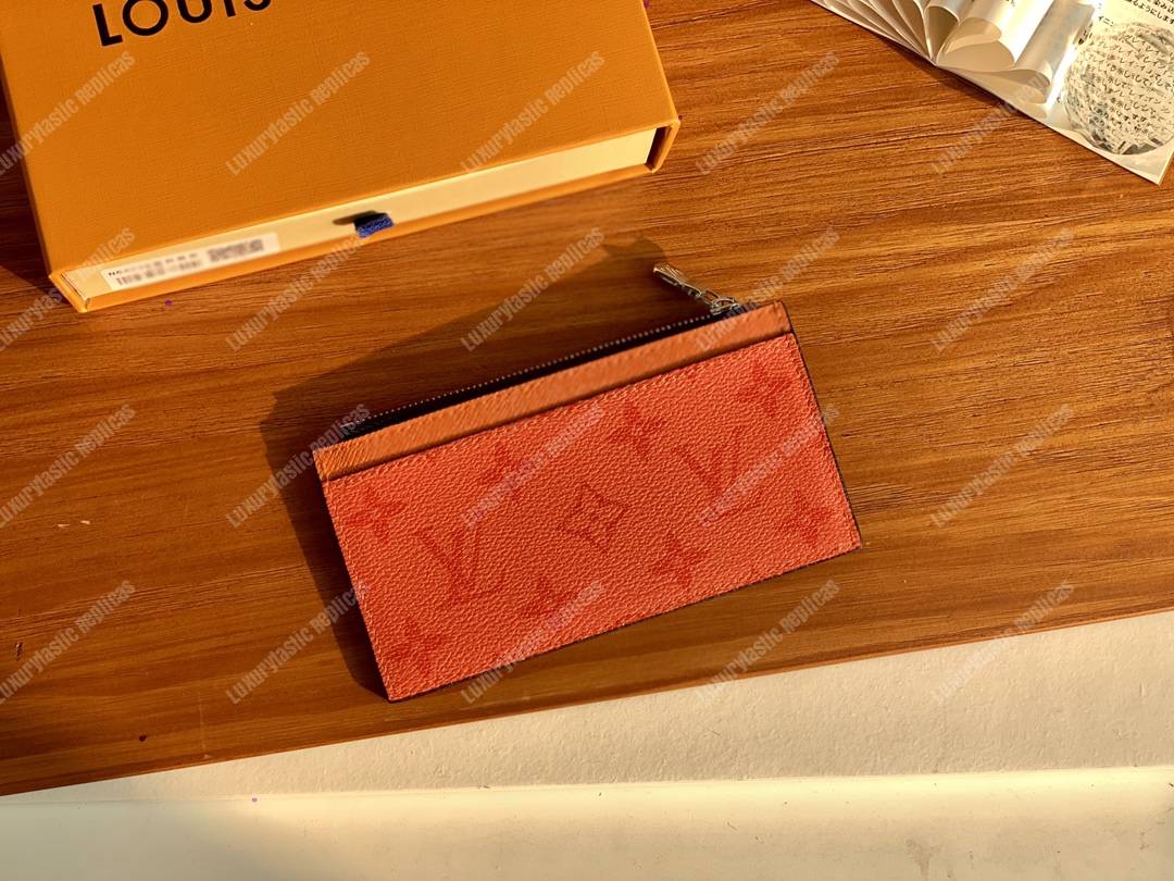 LV Coin Card Holder Orange