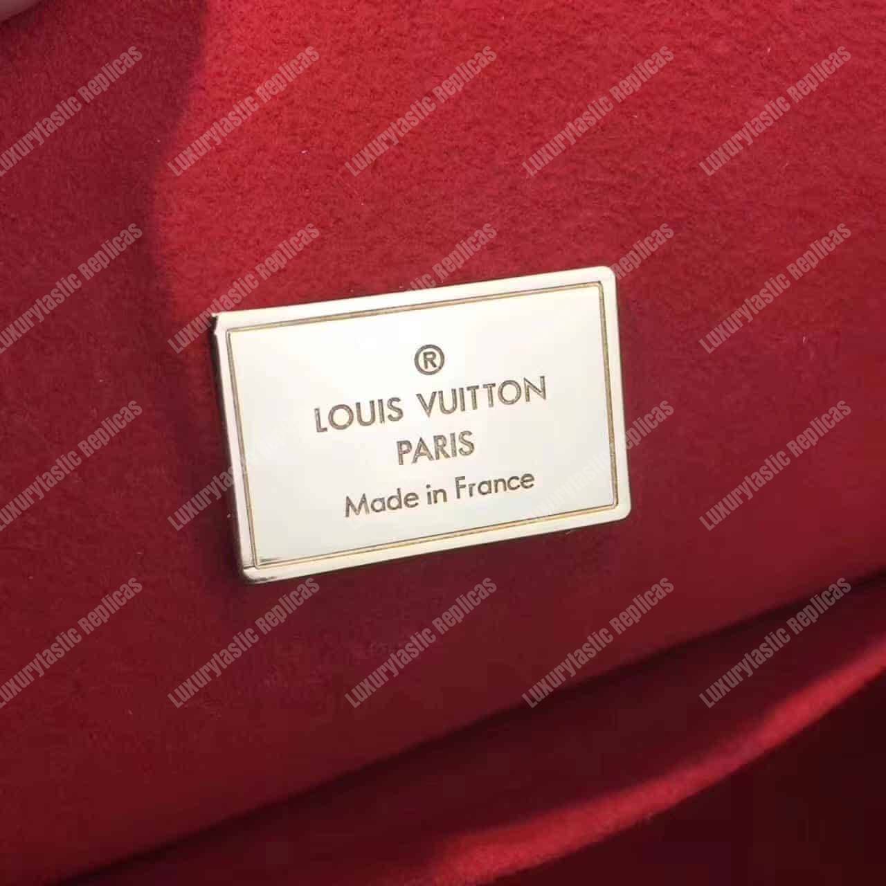 LV Alma BB Tote Bag Monogram Vernis Red