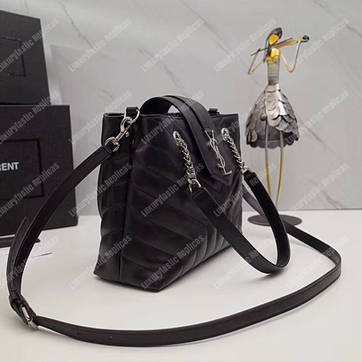 Saint Laurent Small Loulou Shopping Bag Black