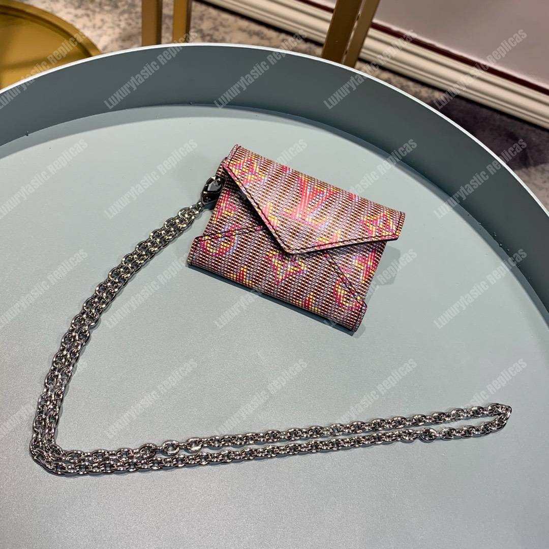 LV Kirigami Necklace Wallet Monogram LV Pop Motif Rouge