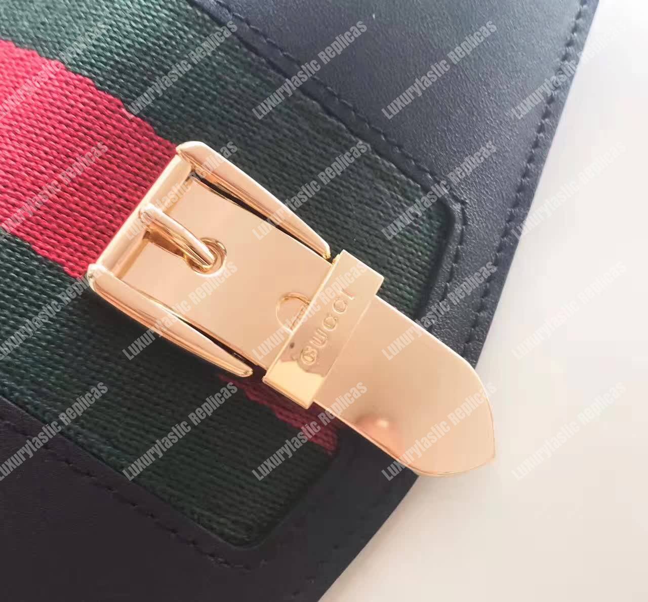 G*u*i sylvie leather continental wallet black