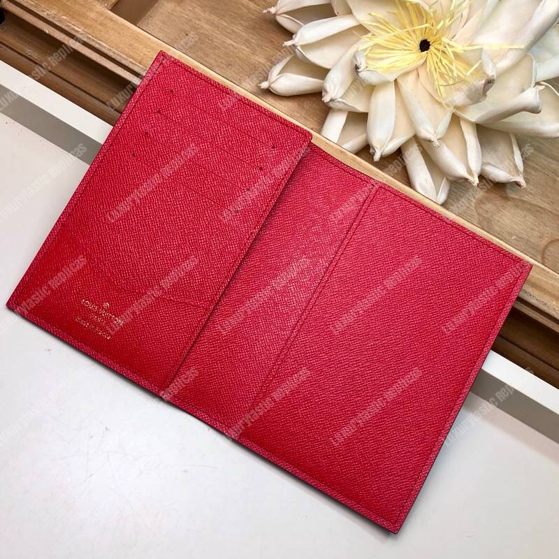 LV Passport Cover Monogram Lion and Cheetah