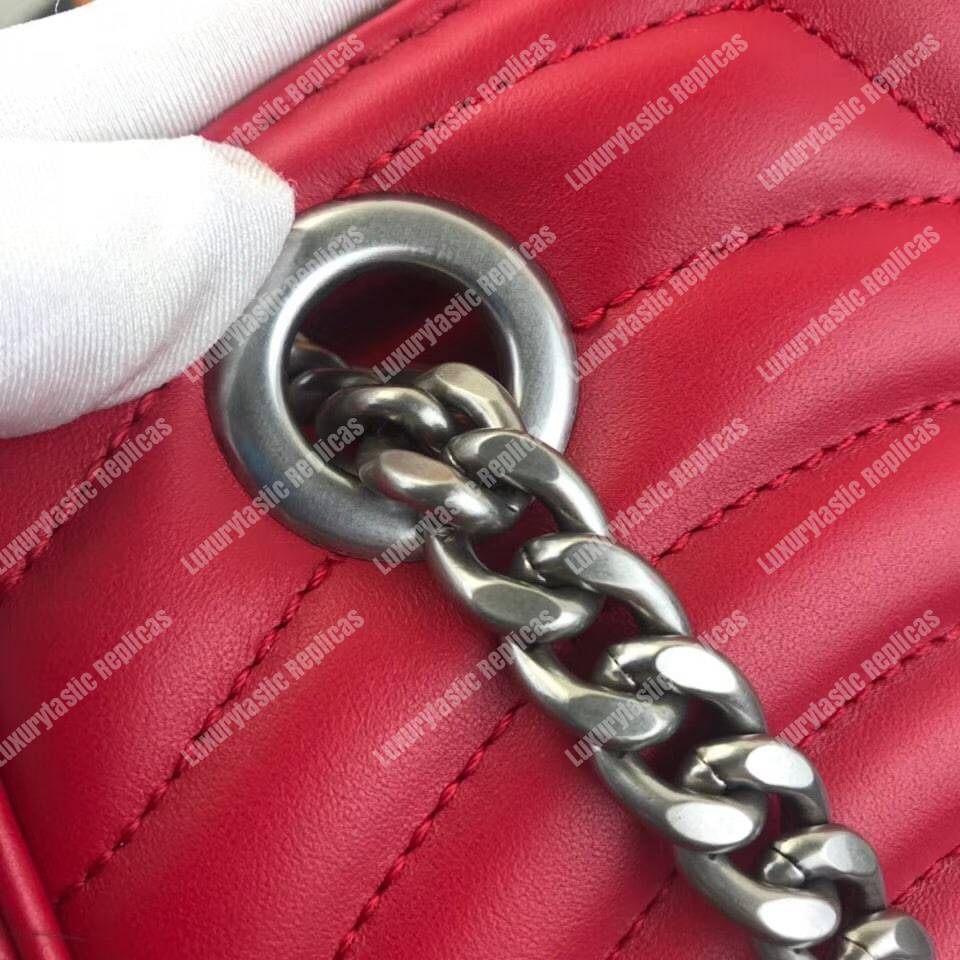 LV New Wave Chain Tote Red