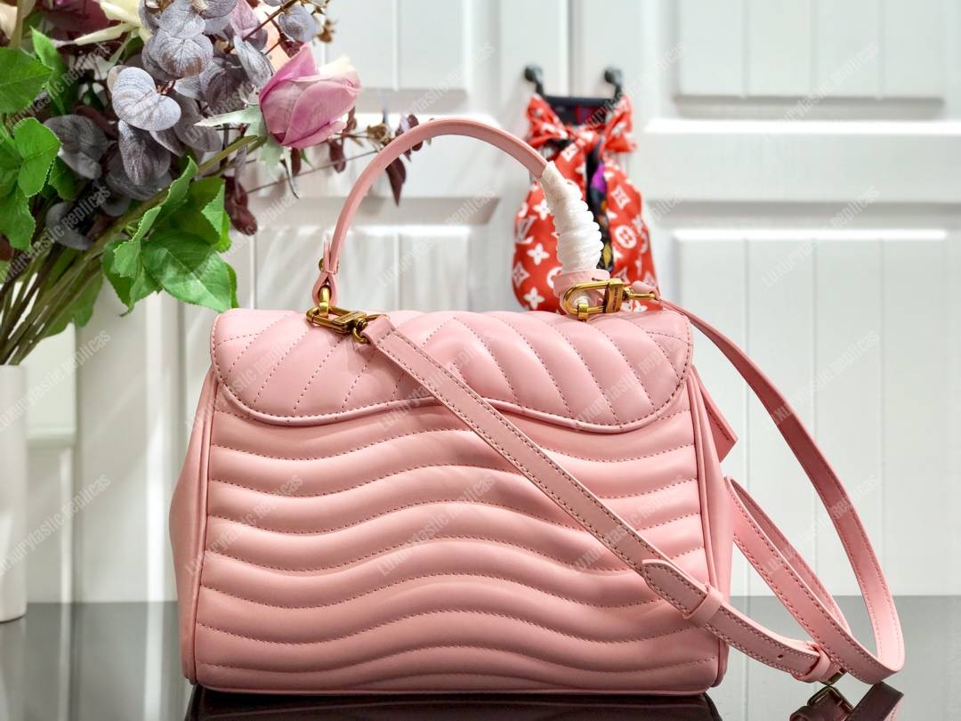 LV New Wave Top Wave Tophandle Handbag Pink