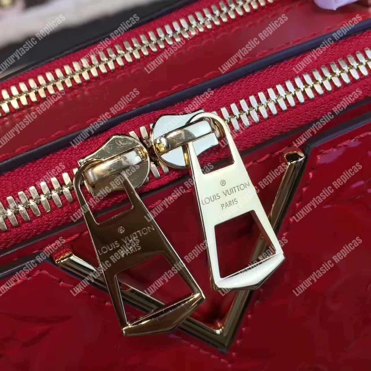 LV Melrose Monogram Vernis Cherry