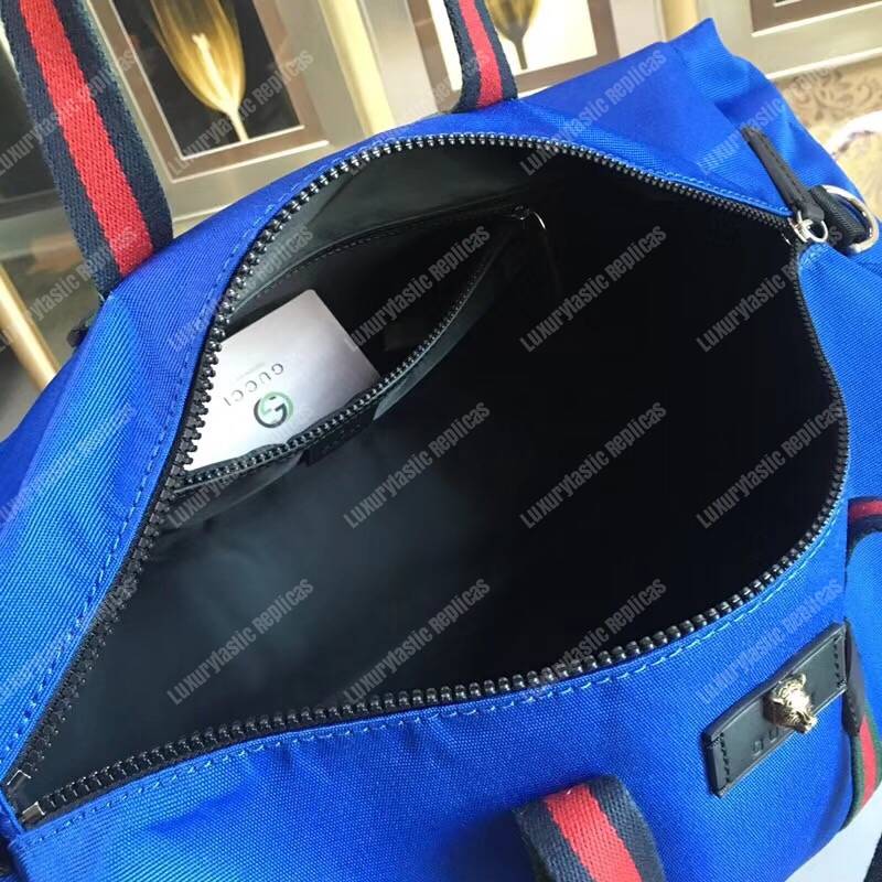 G*u*i technical canvas duffle blue