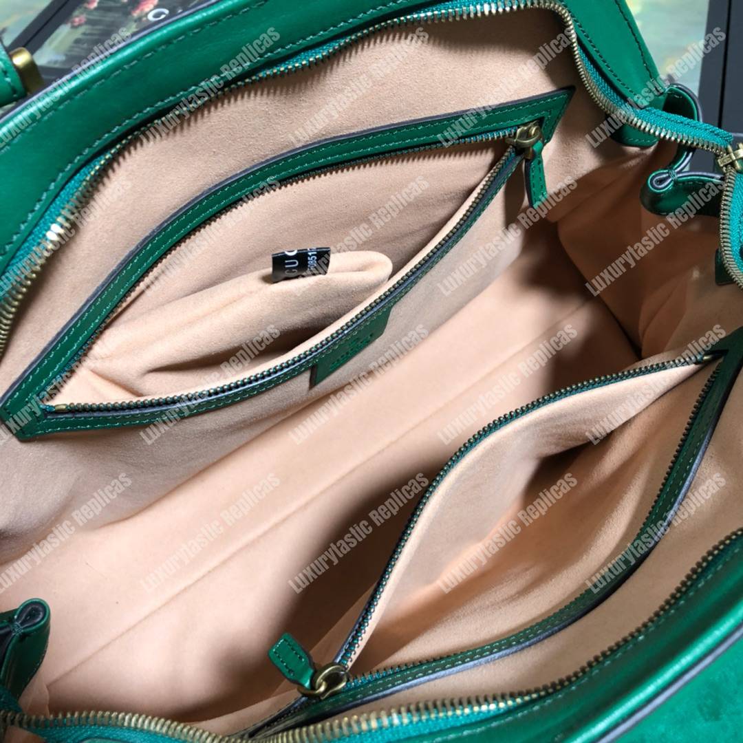 G*u*i re(belle) medium shoulder bag leather green