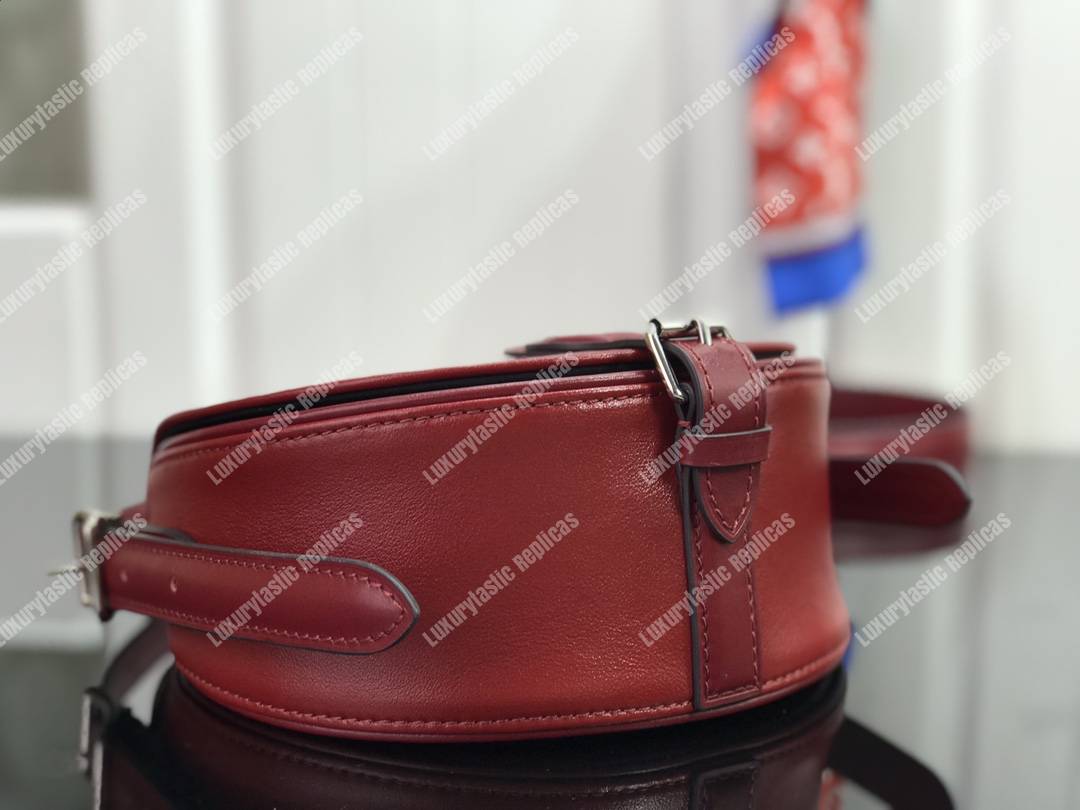 LV Tambourin Calf Leather Rouge