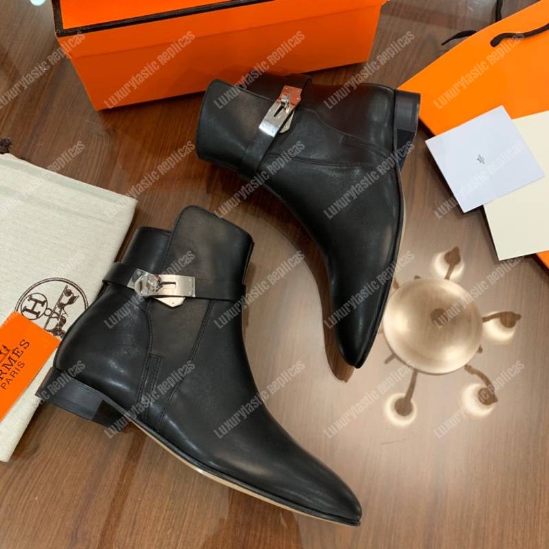 H**mes neo ankle boot black